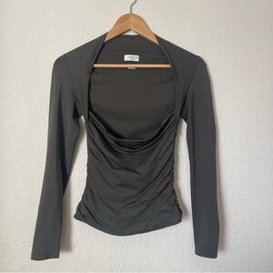 Aritzia Olive green Contour Flourish Longsleeve